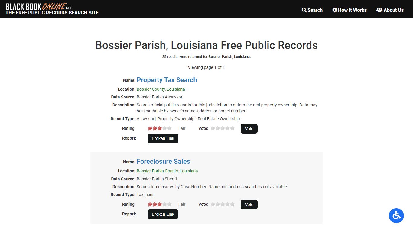 Bossier Parish, LA Free Public Records | Criminal Records ...